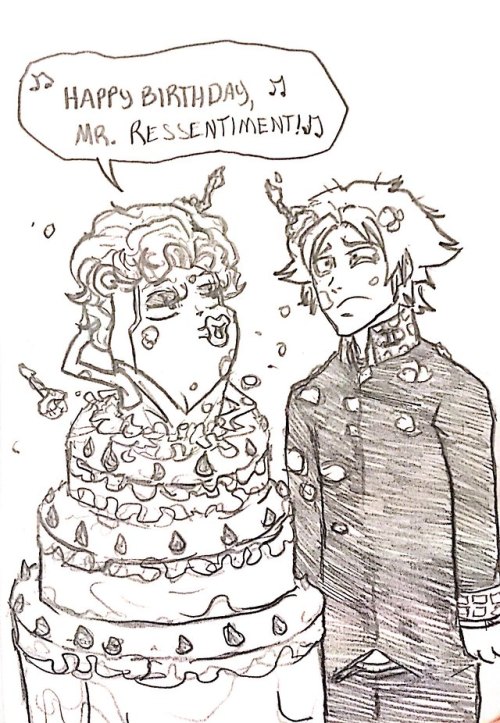 teddie wishes yosuke a happy birthday! :D what&hellip; what’s wrong?  yosuke?
