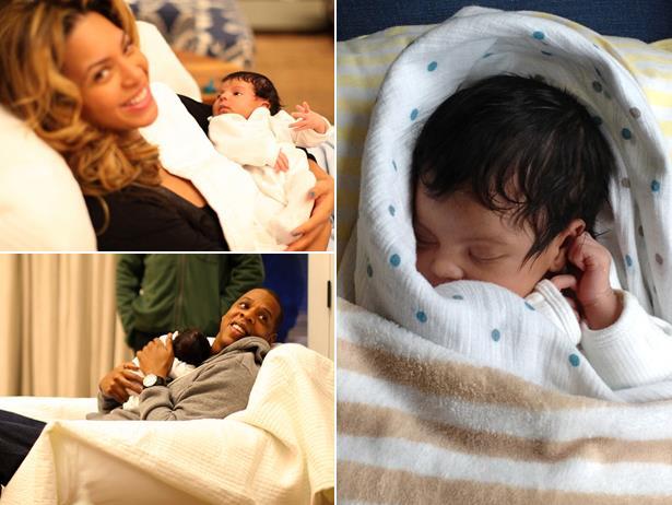 Beyonce and baby blue ivy