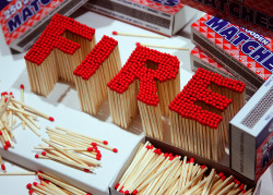 hoooneyyyimhooome:Playing with Matches, installation,