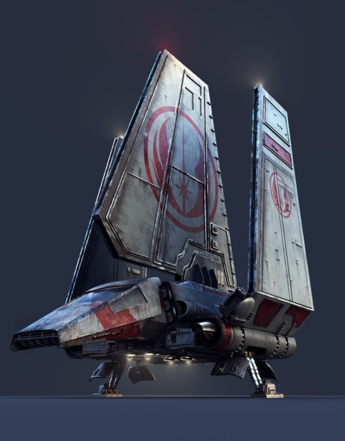 starwarscountdown: Shuttle Tydirium by Amaru Zeas I already love the design of the Imperial Shuttles