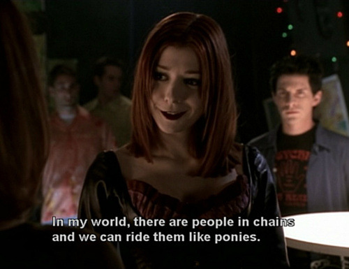 bl4ckfury:  Just watched S03 E16 of Buffy.. Vampire Willow is so epic…   Bored