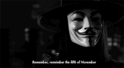 we-are-anonymous-and-free:  Happy 5th November ❤️   In memory of: - Guy Fawkes (* 13. April 1570 in York; † 31. Januar 1606 in London)  Give a love or reblogg to respect.