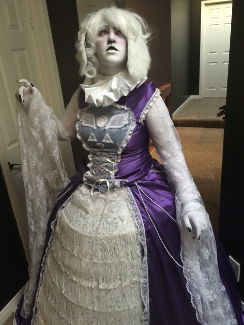 Here&rsquo;s my queen toriel ballgown I made for Halloween I worked a whole month on this dress,