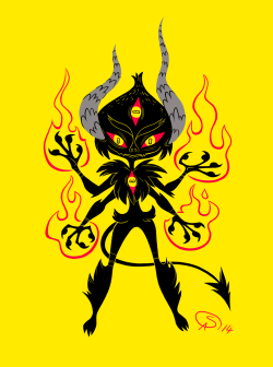 slbcreations:  epicaistar:  A tiny demon. Tiny but powerful! :D  And Cute!  In case my avatar didn&rsquo;t show it, I do like small, bad-ass little demons.  :P