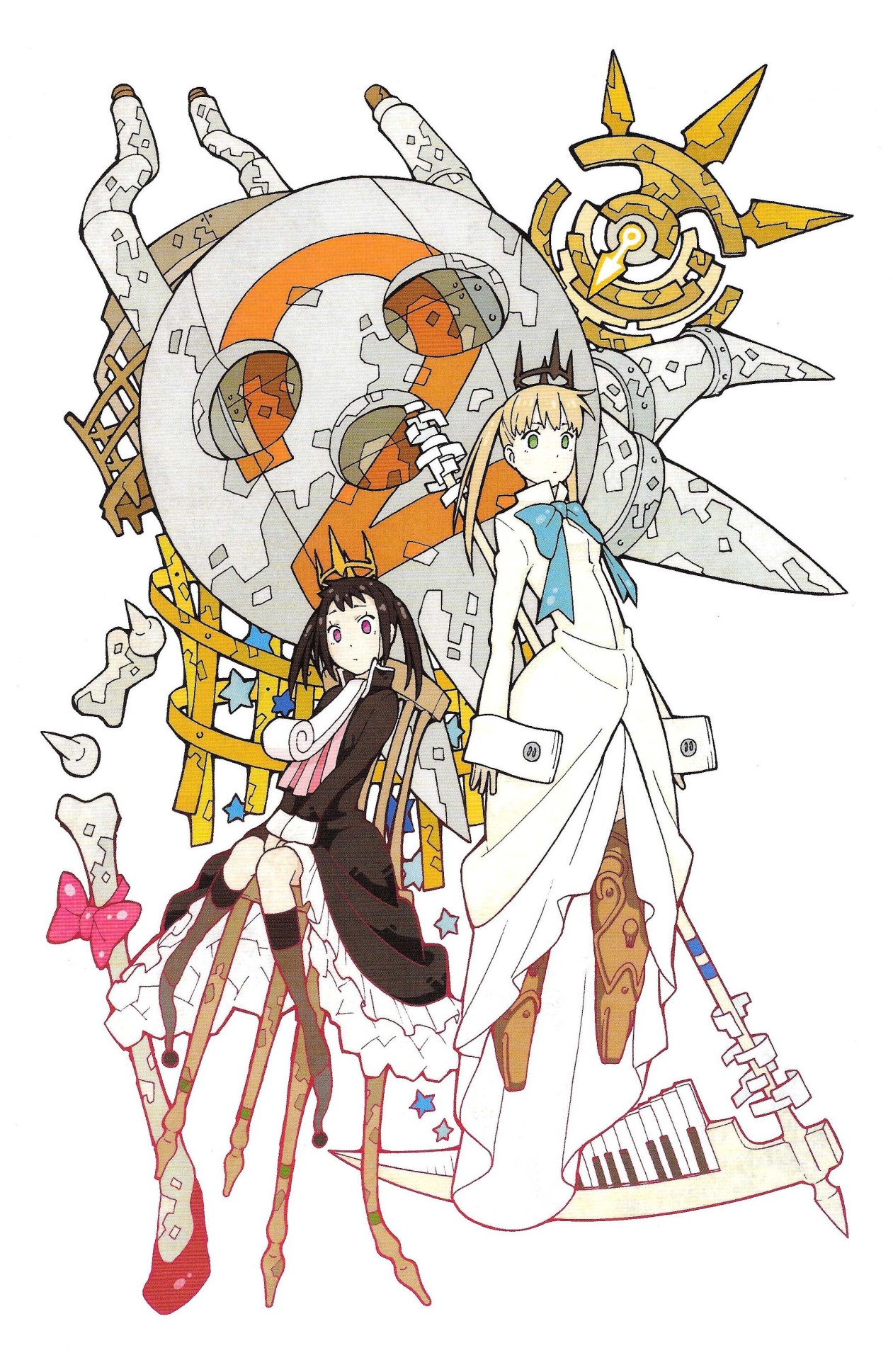 I found this neat page from the Soul Eater art book. Art is by the original  authors of Edward Elric and Maka Albarn. : r/souleater