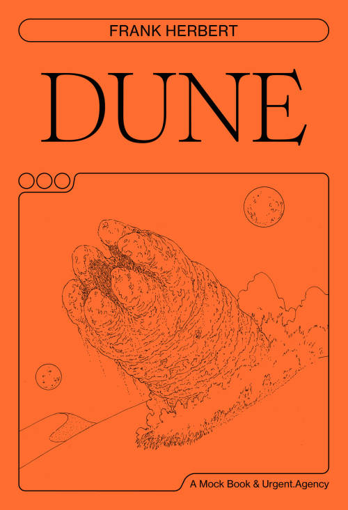 I did a drawing for a Danish edition of Dune published by A Mock BookGraphic design by Mads Christia