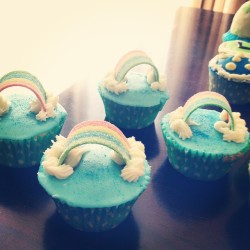 Here Are The Rainbow Cupcakes I Made. Not As Perfect As I&Amp;Rsquo;D Like But I