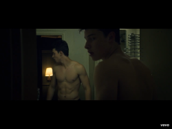 male-celebs-naked:  Shawn Mendes shirtless in new music video