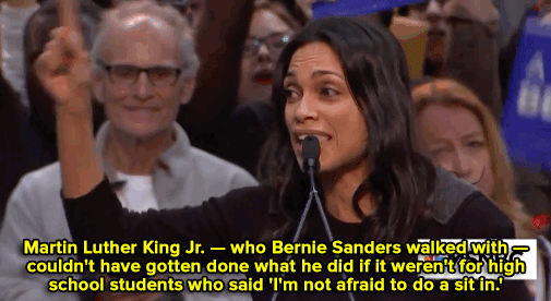 micdotcom:  Watch: Rosario Dawson introduces Bernie Sanders with passionate speech.