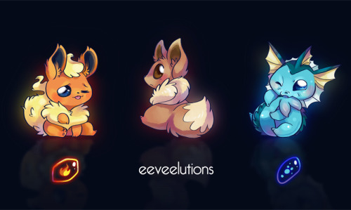 mmishee-art:   My limited run eeveelution print, only 20 have been printed. Each is numbered and signed. It’s now up for sale on Storenvy & Etsy! I decided to re-purpose the eeveelution designs I made for buttons and turned it into a print. You