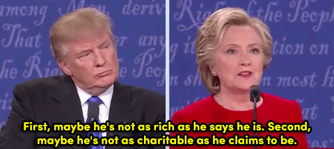 impuretale:  micdotcom:  Hillary Clinton won the first debate and it wasn’t even close That sound you hear is the entire Democratic Party exhaling. Hillary Clinton commanded the first debate by letting Trump shoot himself in the foot over and over