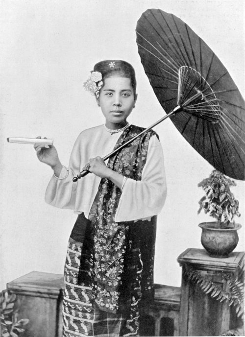ethnoworld:A Burmese lady.Date 1920