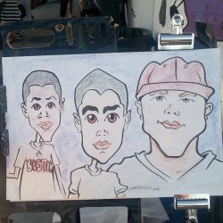 Caricature at Dairy Delight. #mattbernson