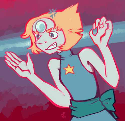 verdoodlings:  annoyed pearl (by request of my SU cosplay-buddy norika)
