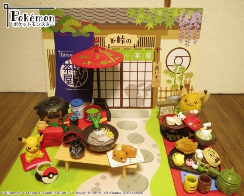 Images from Pokémon Japanese Tea Shop Figurines by Re-Ment. Coming April 16th, 2018 