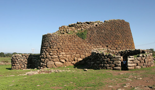 italianartsociety:Numerous stone structures known as nuraghi can be found on the Italian island of S