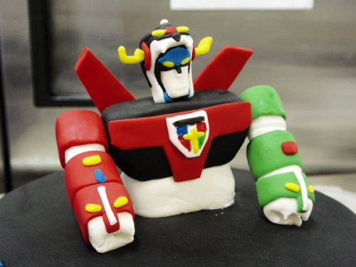 Voltron Cake featuring Batman &amp; Optimus Prime!