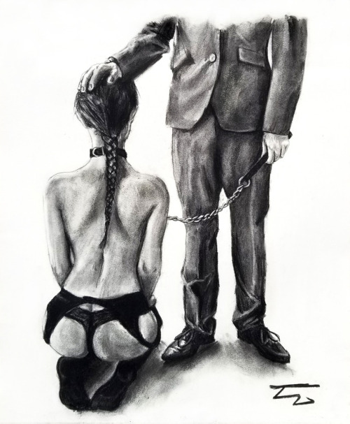 Master and Slave2018, Charcoal on sketch paperSupport me on Patreon and see cool art like this a wee