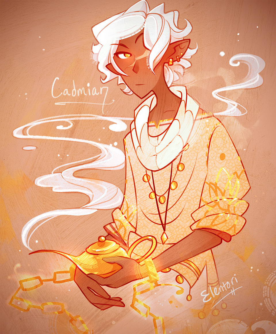 elentori-art:  Here’s Cadmian, the first of two OCs I’m working on so a friend
