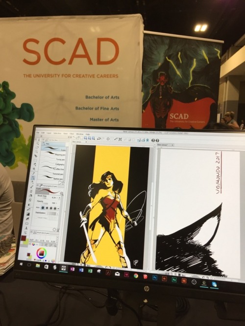 I&rsquo;m with SCAD table this year, did a quick demo on the screen :D