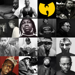 Pac, Ra, Wu, Pun L, Krs, Immortal, Lupe Nas, E, Nine, Doom Big, Snoop, Finesse, Dre.   OLD SCHOOL IS TRUE SCHOOL