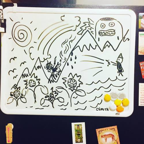 Whiteboard doodles are life . . . #youreawizardharry #unicorn #unicorntribe #wizard #warlock #mount