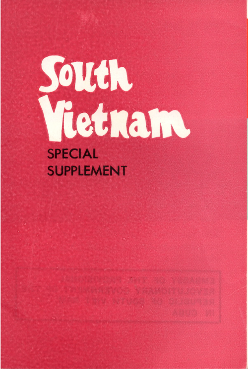 Published by the Embassy of the Provisional Revolutionary Government  of the Republic of South Viet 