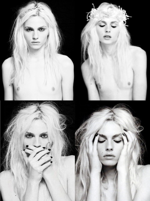 honeykick:  How Many Lies (Andrej Pejic)  Photographed by Sabine Villiard, >bmm magazine, March 2011
