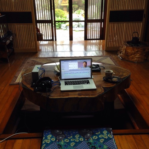 my editing station while in Rikuzentakata. I&rsquo;m not really doing a homestay&hellip; but have ma