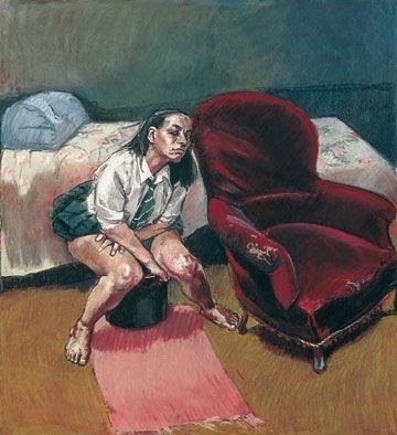 tonguebreaks-archive:       In 1998, Portuguese born artist Paula Rego created a series of work entitled Untitled. The Abortion Pastels.  Rego created her work in response to a referendum to legalise abortion in Portugal, which was very narrowly defeated.