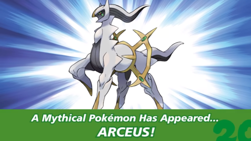 The Arceus Distribution has begun globally. This distribution offers a special Level 100 Arceus to a