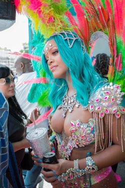 dailyactress:  Rihanna during Barbados Cropover