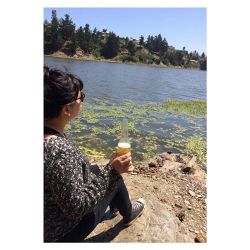 Corona para la princesa jajajajaja &lt;3 salud frente a esta bella vista :))  #Laguna #Tumblr #Instachile #instasantiago #happy #Instagram 👣🌱💗🍁🌻🍃