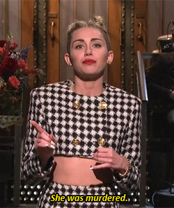mileyandthings:  turnupbuttercup:  miley killed hannah  