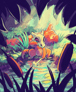 squeedgeart:  The lonely pokemon. Just a little experimental speed paint venty thing I whipped up the other night! 