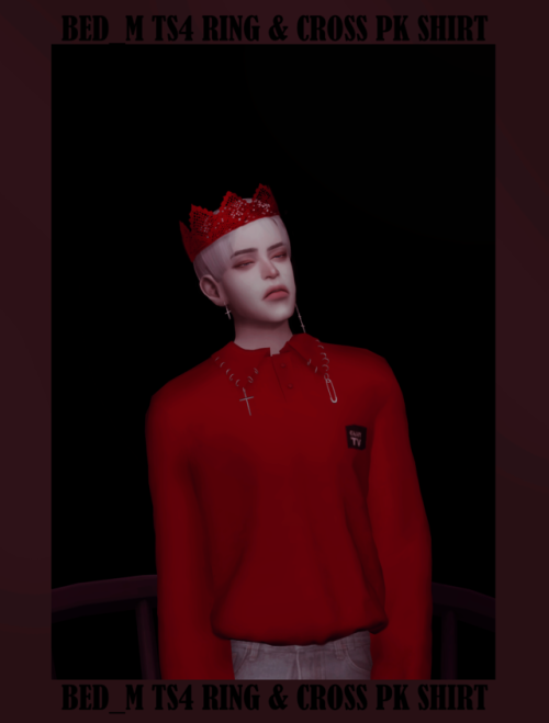 jnojoysims: bedisfull:  BED_M TS4 ring & cross pk shirt  mesh&texture by bedisfull If you wa