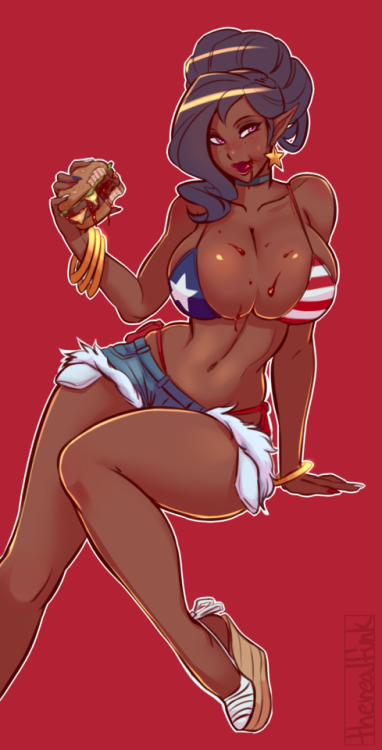 Porn Pics luchodraws:  therealfunk:  America Day Vanessa.Happy