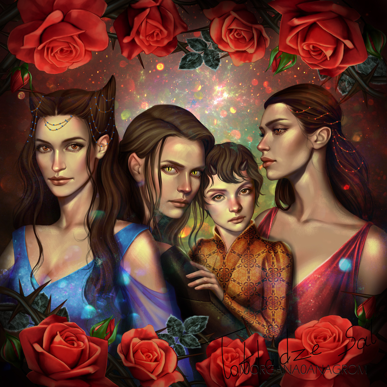 Jude Duarte and her siblings, by Morgana0anagrom