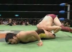 seriousjones:  bryan danielson’s diving headbutt goes horribly wrong 