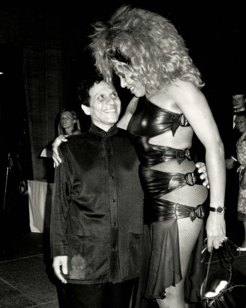 theultimatetinaturnerblog:Tina and Azzedine Alaia by Roxanne Lowitt (1986) R.I.P. Azzedine (1940-201