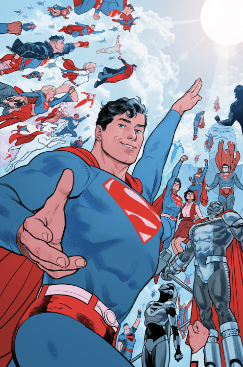 evandocshaner:Here’s my cover for SUPERMAN: RED AND BLUE #6!My rough was basically just “the Super f