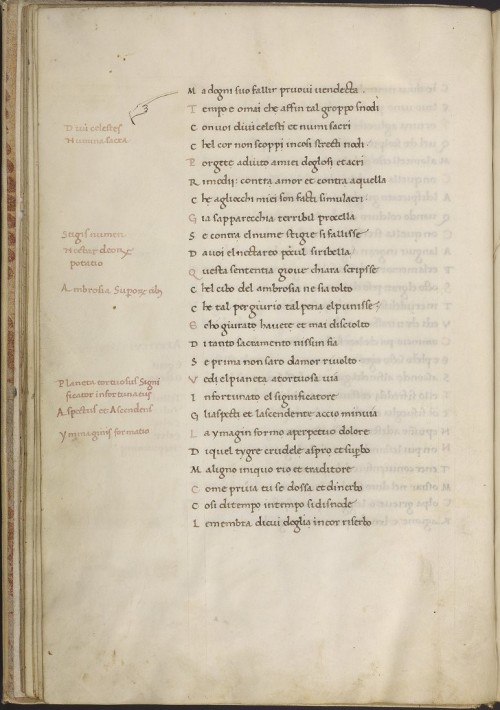 Ms. Codex 319 -[Gli amori di Tibullo e Glicera]This manuscript is a prose work consisting of a set o