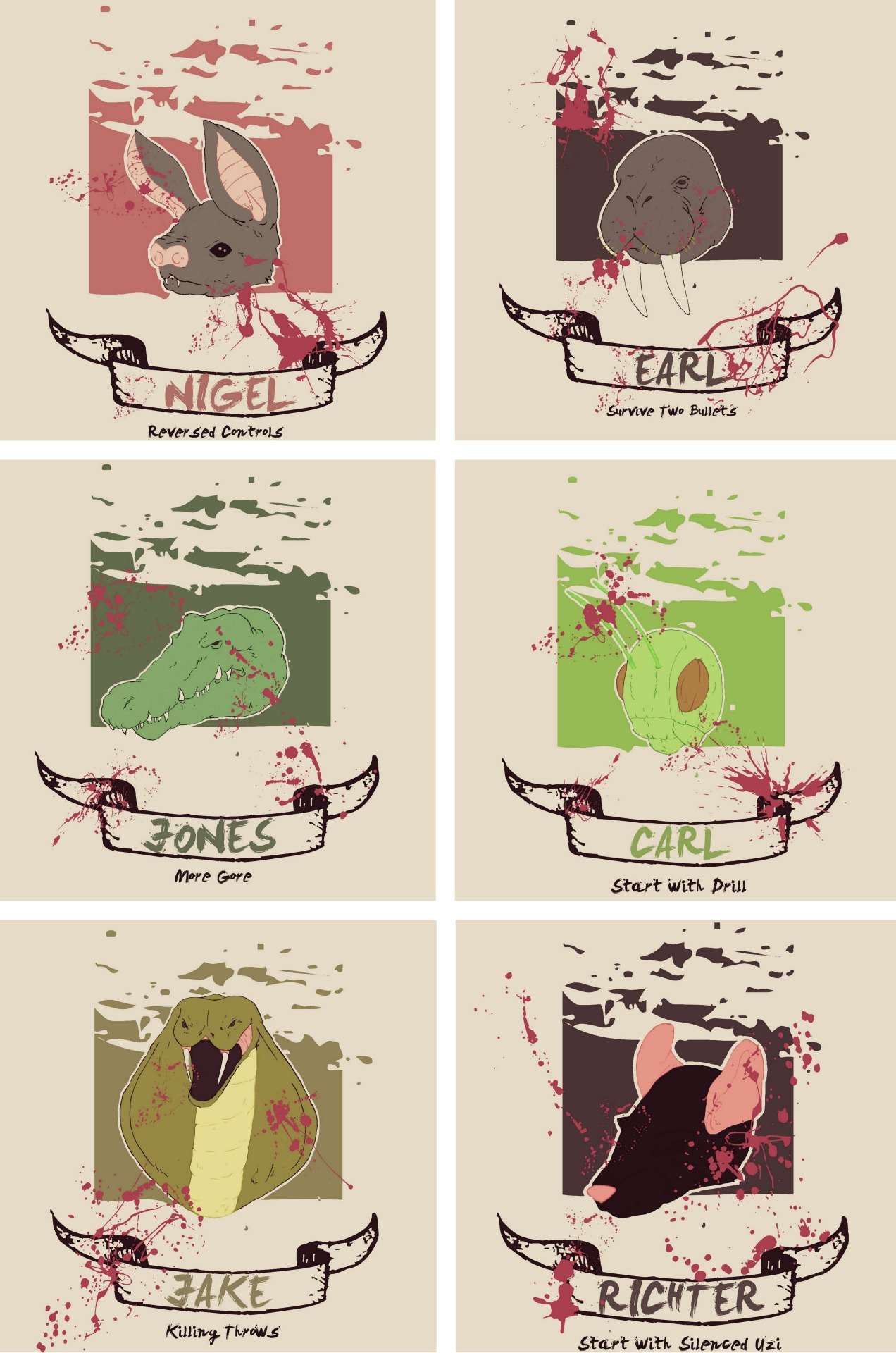 le-etruzka-fanart:  NEW - Hotline Miami “Choose one &amp; PLAY”  Visit my