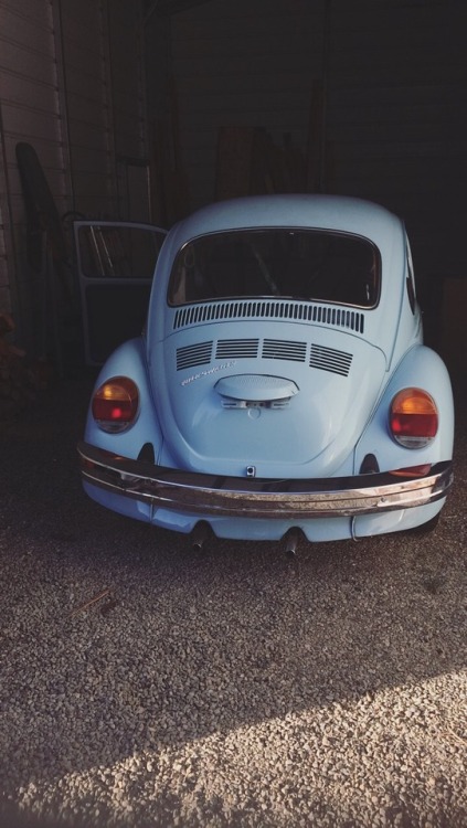 What do you think of my girl?? She’s a 1974 Volkswagen Superbeetle.