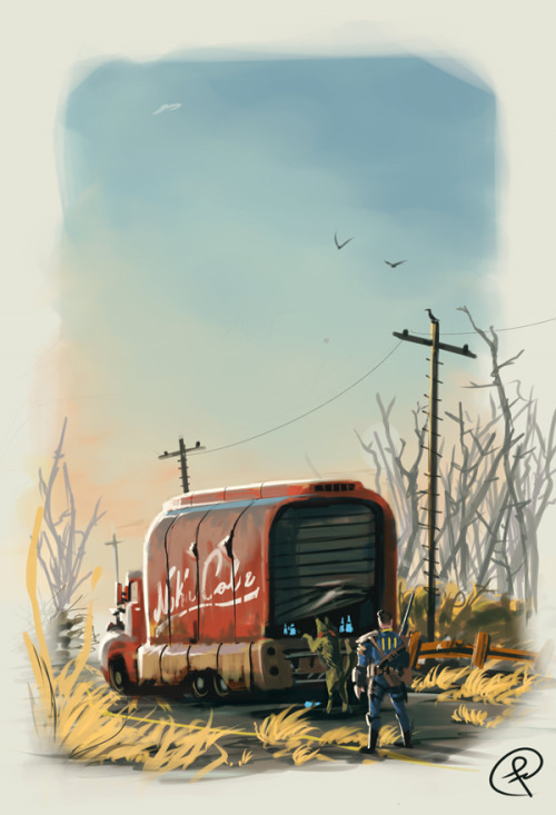 fyeahfallout:Nuka Cola truck by FC Arts