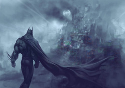 youngjusticer:  From Wayne Manor to city of turmoil. Landscape, by Ian.