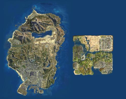 mapsontheweb:  San Andreas (GTA V) Vs. San adult photos