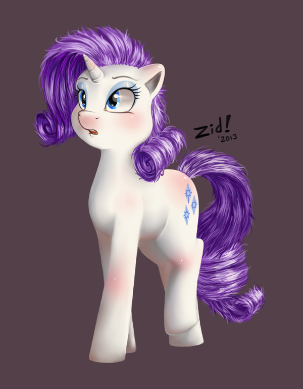 fuckyeahrarity:  (via MLP:FiM: Rarity by *zidanerfox)  髪の毛チョット気に喰わないけれど、肌の感じなんか。エロい。