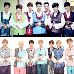 army-baby-gzb: bts in hanbok for chuseok: