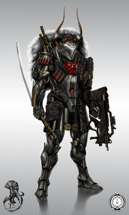 metalsaurus:  Helldivers Ajax, Marvok, [unknown], Winchester, British Helldiver, Zatoichi, Mercury, and Ares by St. Theo 